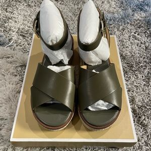 Michael Kors Abbott leather sandal